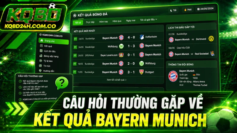 Câu hỏi thường gặp về kết quả bóng đá Bayern Munich